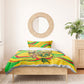 Mali Independence Day Bedding Set Traditional West African Cultural Pride Flag Colors