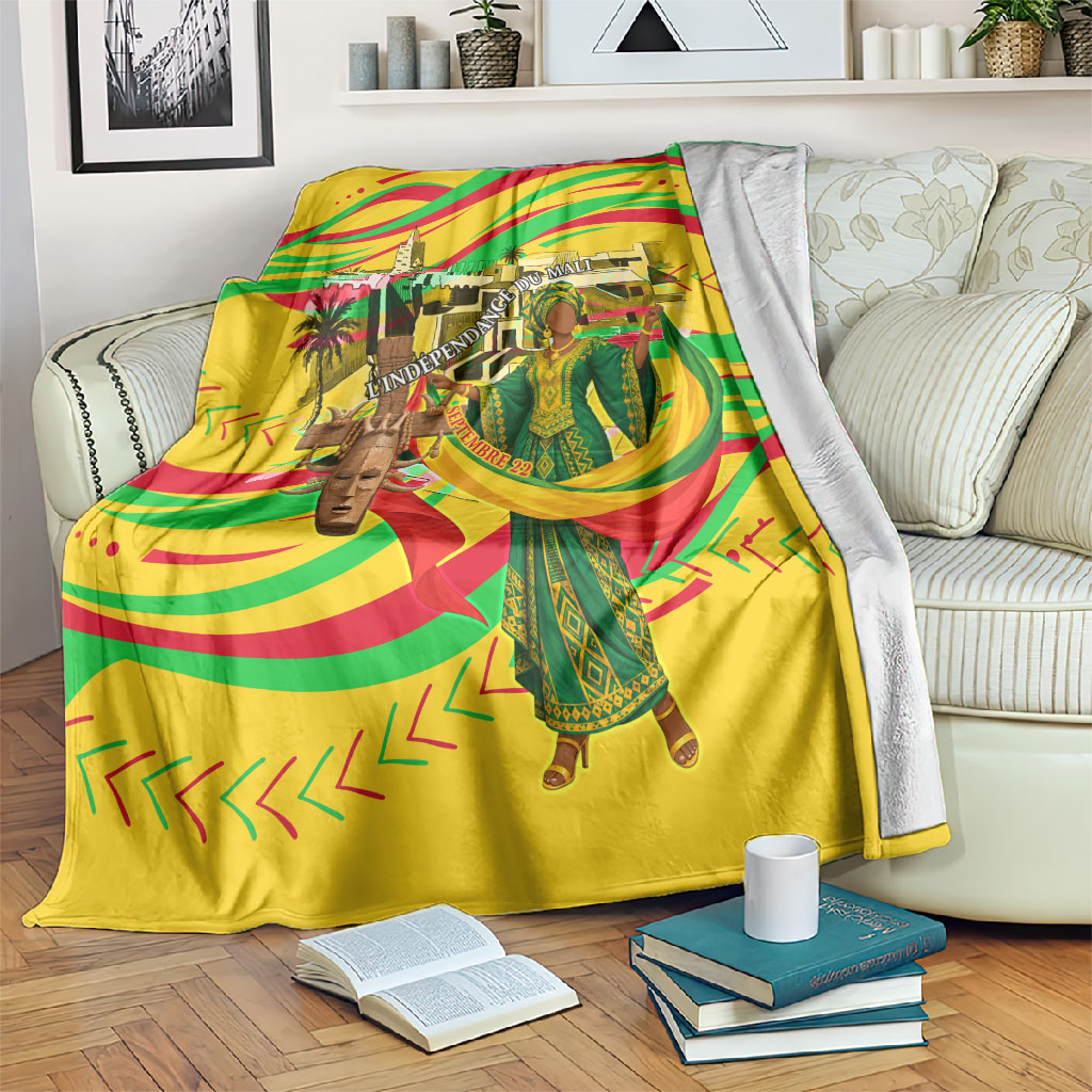 Mali Independence Day Blanket Traditional West African Cultural Pride Flag Colors