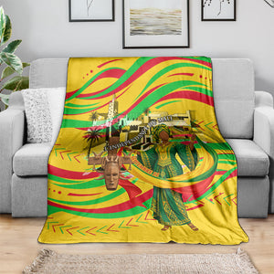 Mali Independence Day Blanket Traditional West African Cultural Pride Flag Colors