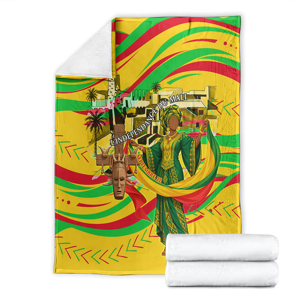 Mali Independence Day Blanket Traditional West African Cultural Pride Flag Colors