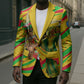 Mali Independence Day Blazer Traditional West African Cultural Pride Flag Colors