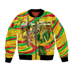 Mali Independence Day Bomber Jacket Traditional West African Cultural Pride Flag Colors