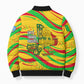 Mali Independence Day Bomber Puffer Jacket Traditional West African Cultural Pride Flag Colors