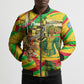 Mali Independence Day Bomber Puffer Jacket Traditional West African Cultural Pride Flag Colors