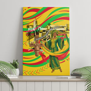 Mali Independence Day Canvas Wall Art Traditional West African Cultural Pride Flag Colors