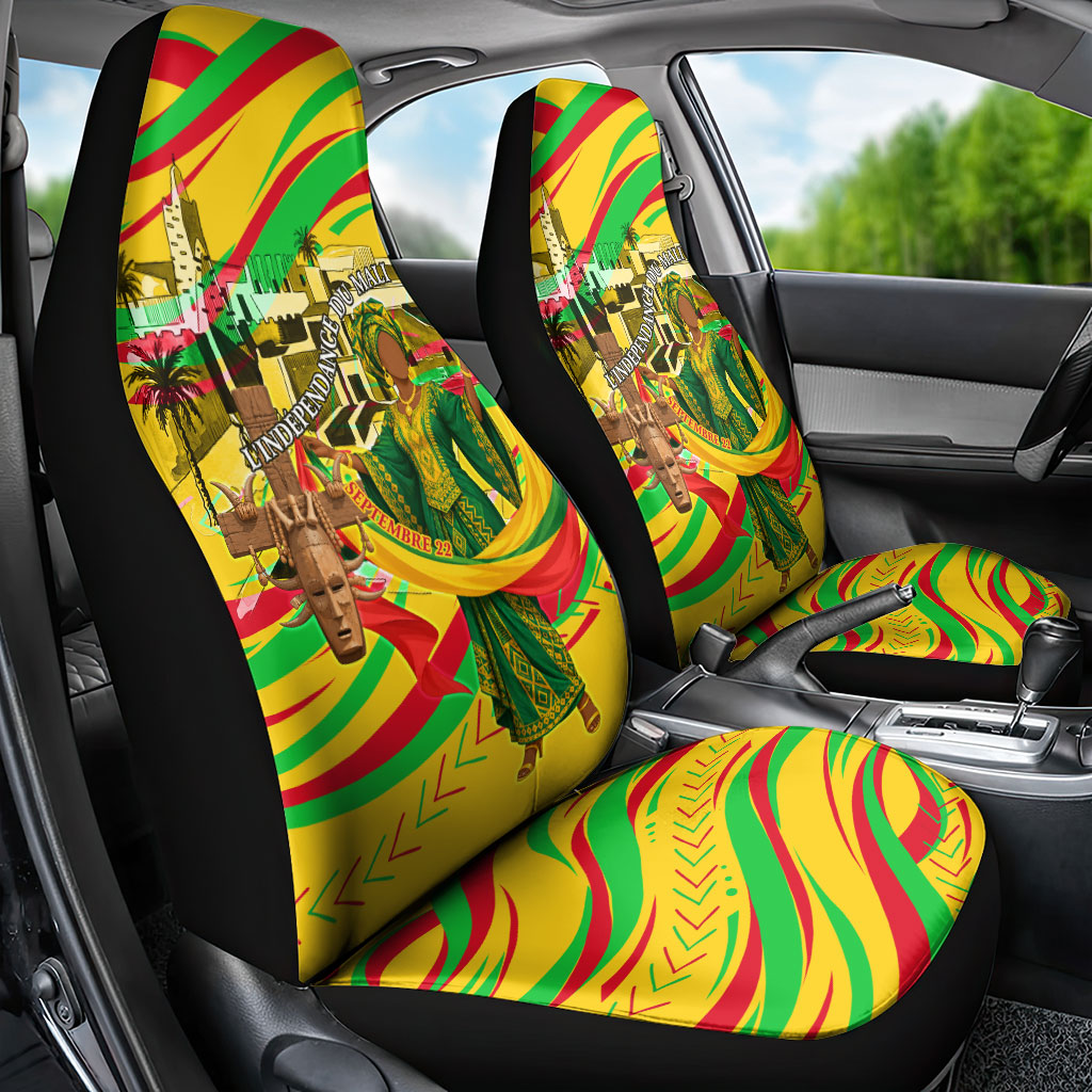 Mali Independence Day Car Seat Cover Traditional West African Cultural Pride Flag Colors