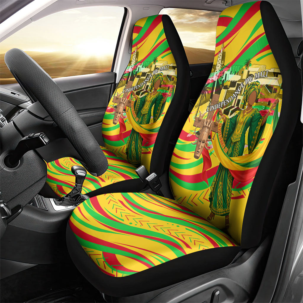 Mali Independence Day Car Seat Cover Traditional West African Cultural Pride Flag Colors