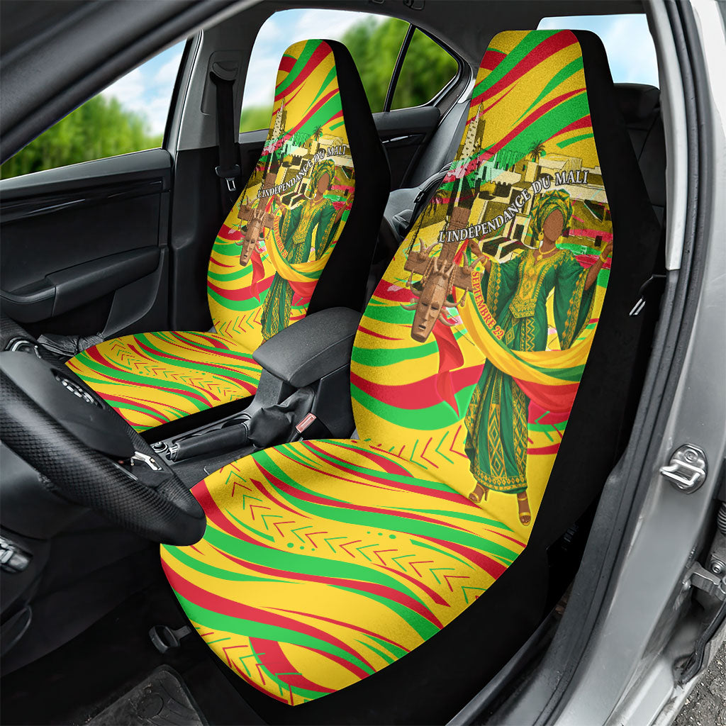 Mali Independence Day Car Seat Cover Traditional West African Cultural Pride Flag Colors