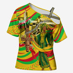 Mali Independence Day Cross Shoulder Shirt Traditional West African Cultural Pride Flag Colors
