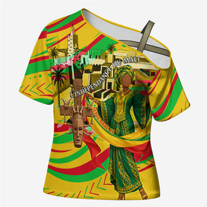 Mali Independence Day Cross Shoulder Shirt Traditional West African Cultural Pride Flag Colors