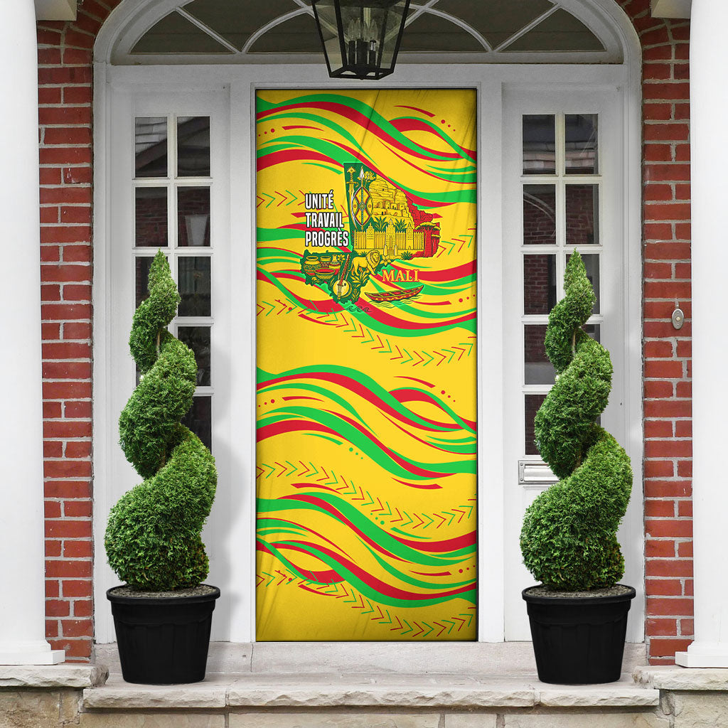 Mali Independence Day Door Cover Traditional West African Cultural Pride Flag Colors