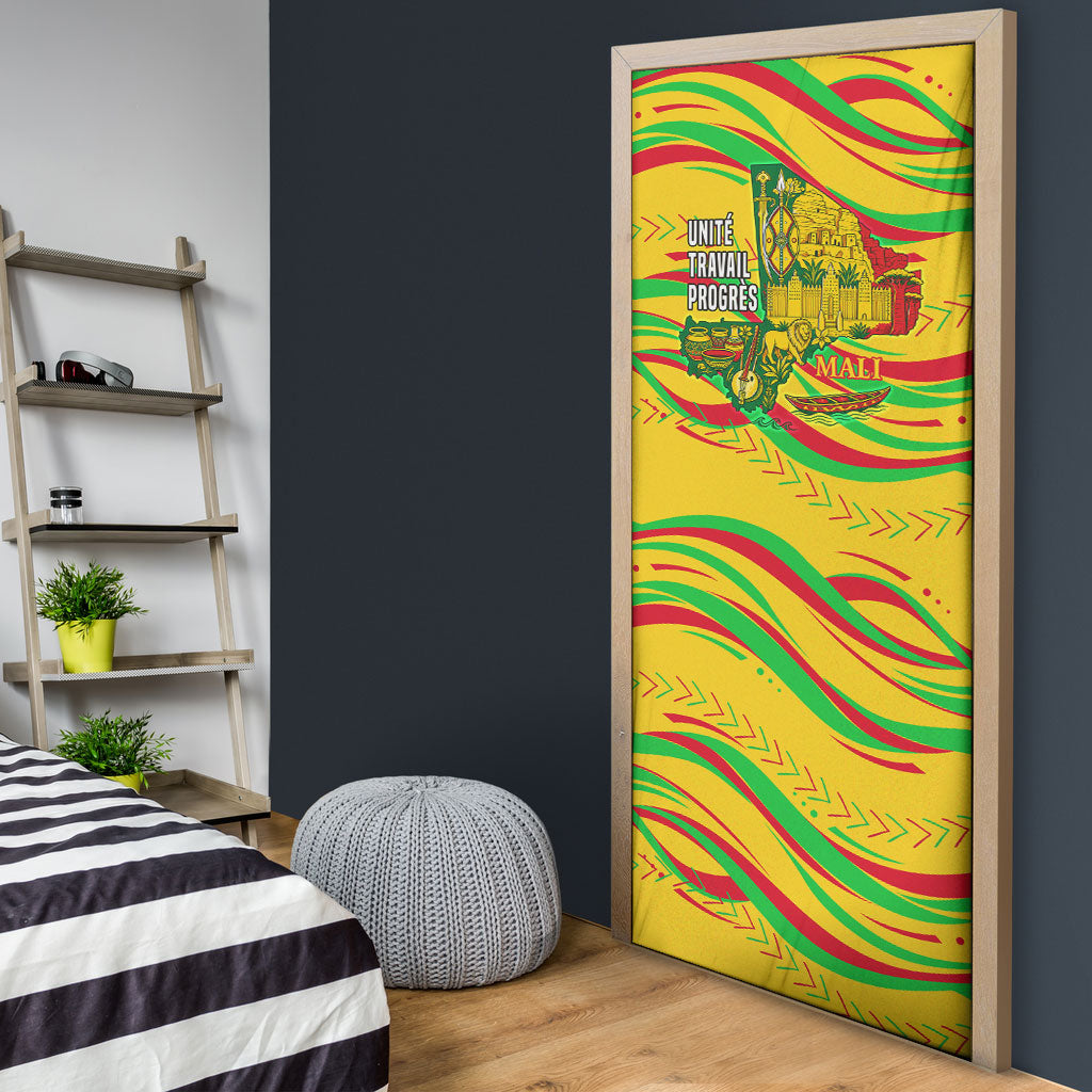 Mali Independence Day Door Cover Traditional West African Cultural Pride Flag Colors