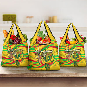 Mali Independence Day Grocery Bag Traditional West African Cultural Pride Flag Colors