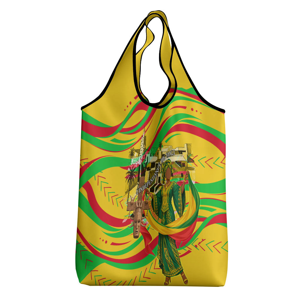 Mali Independence Day Grocery Bag Traditional West African Cultural Pride Flag Colors