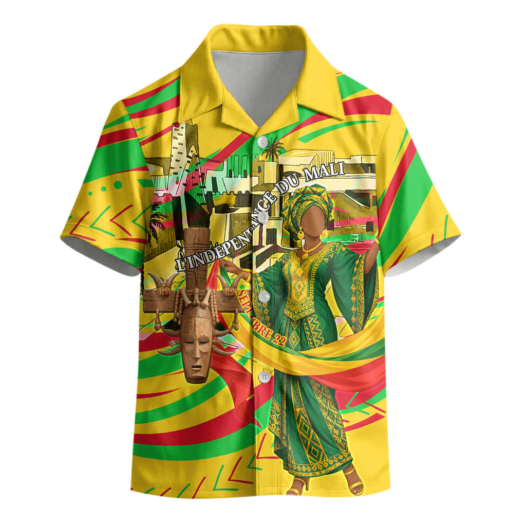 Mali Independence Day Kid Hawaiian Shirt Traditional West African Cultural Pride Flag Colors