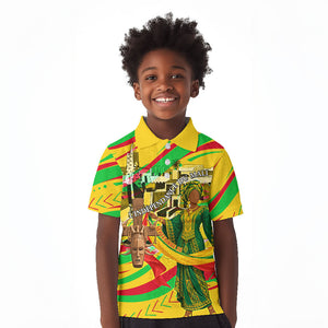 Mali Independence Day Kid Polo Shirt Traditional West African Cultural Pride Flag Colors