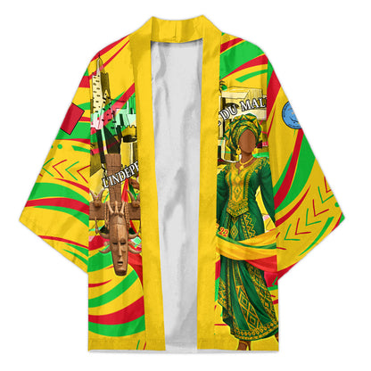 Mali Independence Day Kimono Traditional West African Cultural Pride Flag Colors