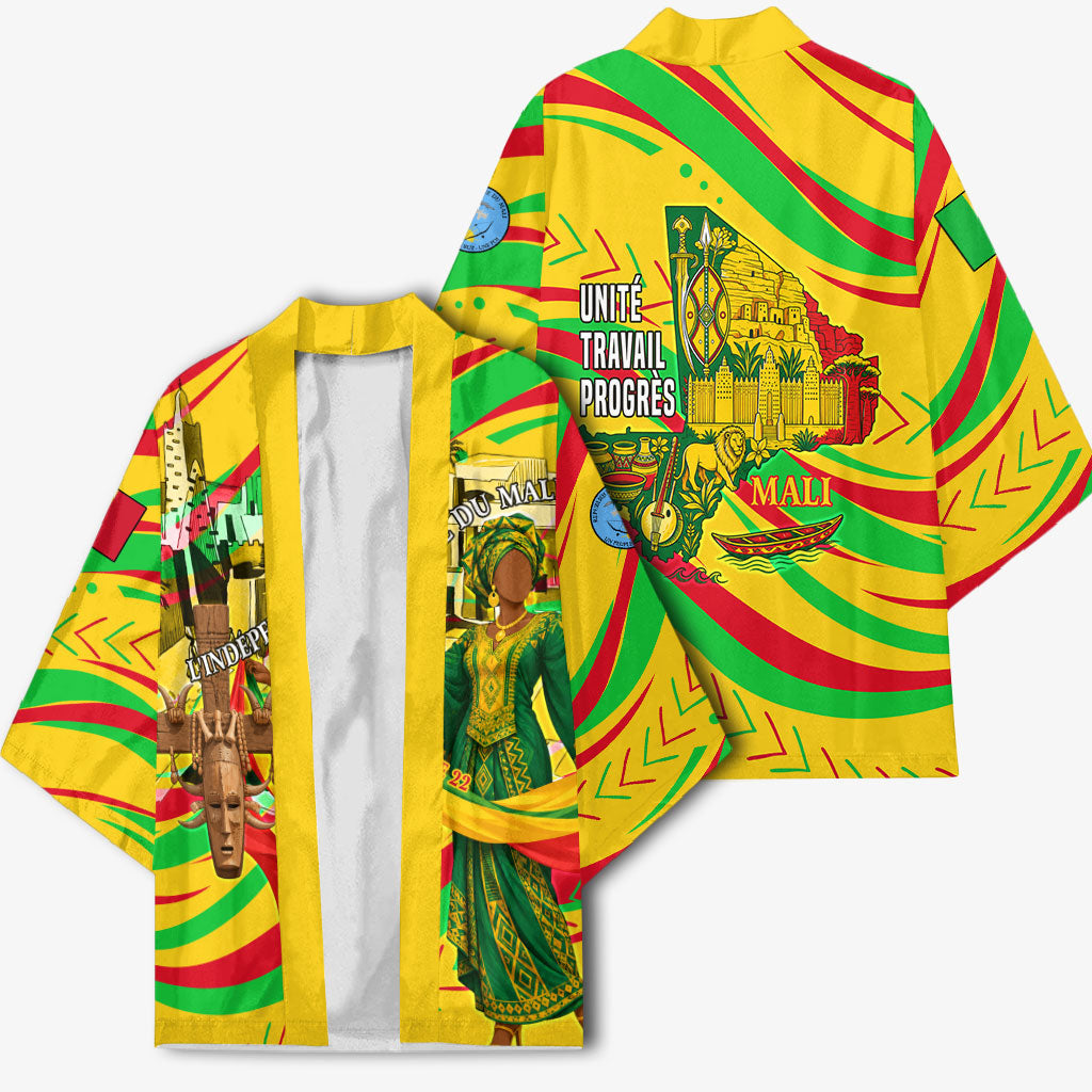 Mali Independence Day Kimono Traditional West African Cultural Pride Flag Colors