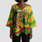 Mali Independence Day Kimono Sleeve Blouse Traditional West African Cultural Pride Flag Colors