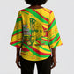 Mali Independence Day Kimono Sleeve Blouse Traditional West African Cultural Pride Flag Colors