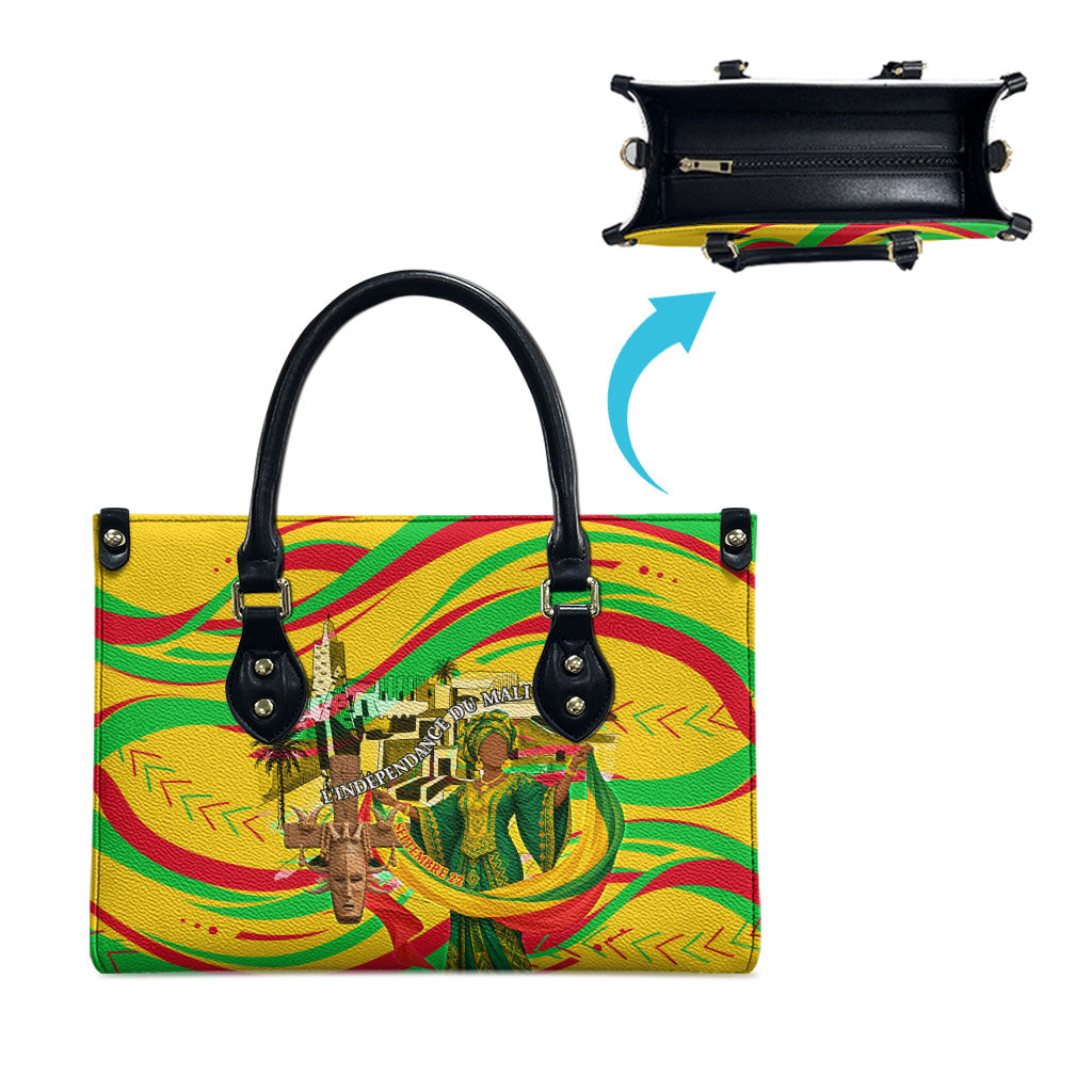 Mali Independence Day Leather Bag Traditional West African Cultural Pride Flag Colors