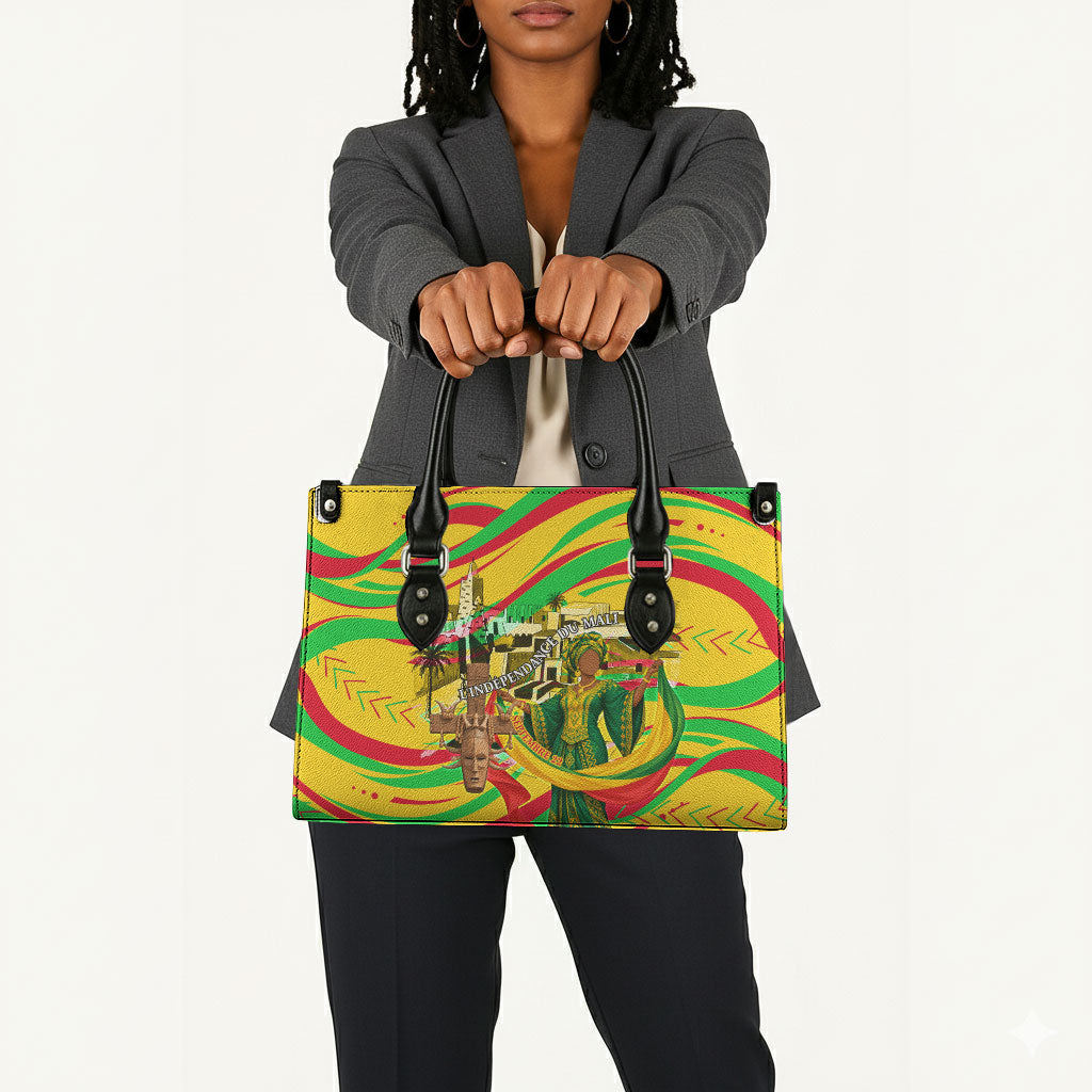 Mali Independence Day Leather Bag Traditional West African Cultural Pride Flag Colors