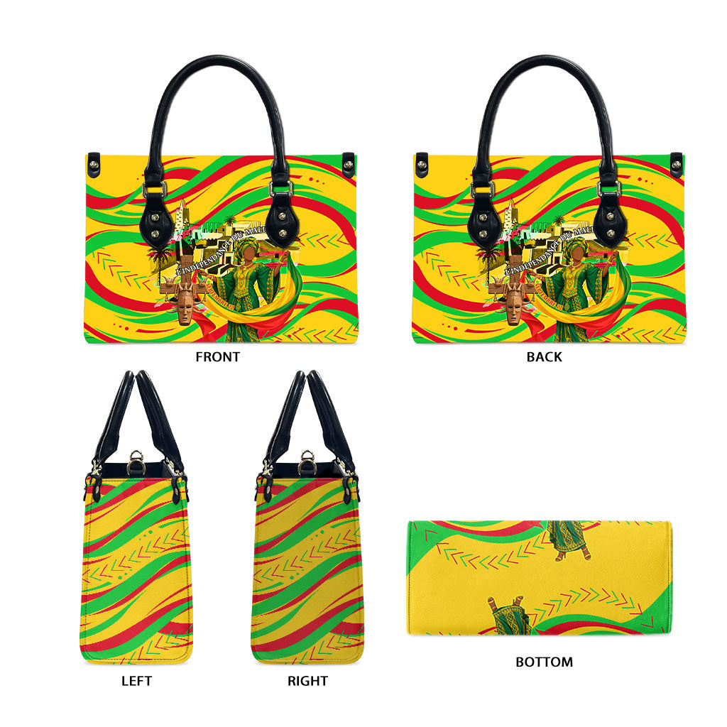 Mali Independence Day Leather Bag Traditional West African Cultural Pride Flag Colors