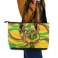 Mali Independence Day Leather Tote Bag Traditional West African Cultural Pride Flag Colors