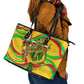 Mali Independence Day Leather Tote Bag Traditional West African Cultural Pride Flag Colors