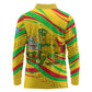 Mali Independence Day Long Sleeve Polo Shirt Traditional West African Cultural Pride Flag Colors