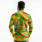 Mali Independence Day Long Sleeve Polo Shirt Traditional West African Cultural Pride Flag Colors