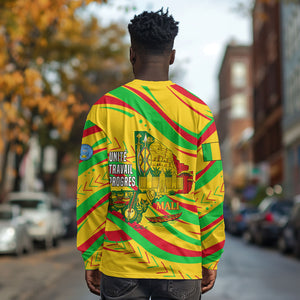 Mali Independence Day Long Sleeve Shirt Traditional West African Cultural Pride Flag Colors