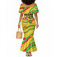 Mali Independence Day Mermaid Dress Traditional West African Cultural Pride Flag Colors