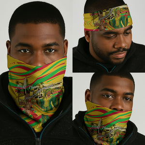 Mali Independence Day Neck Gaiter Traditional West African Cultural Pride Flag Colors