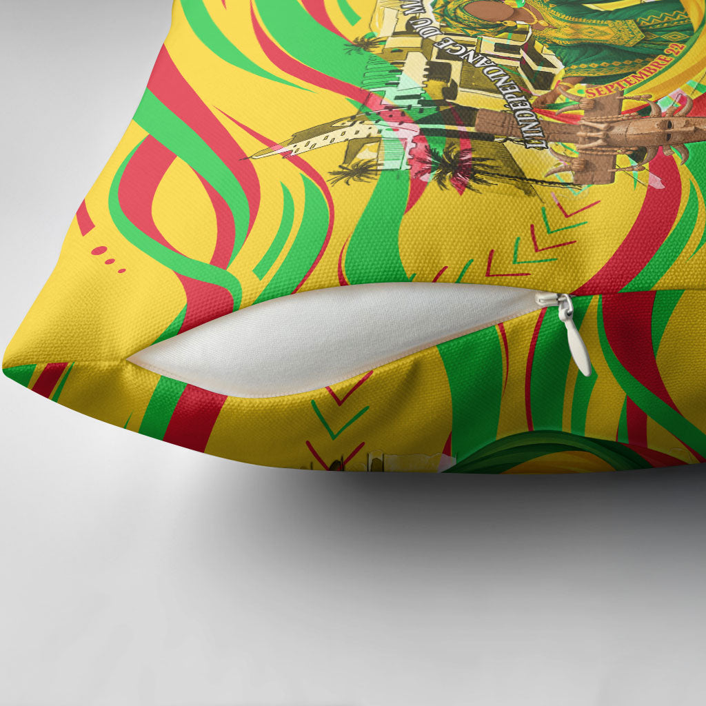 Mali Independence Day Pillow Cover Traditional West African Cultural Pride Flag Colors