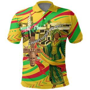 Mali Independence Day Polo Shirt Traditional West African Cultural Pride Flag Colors