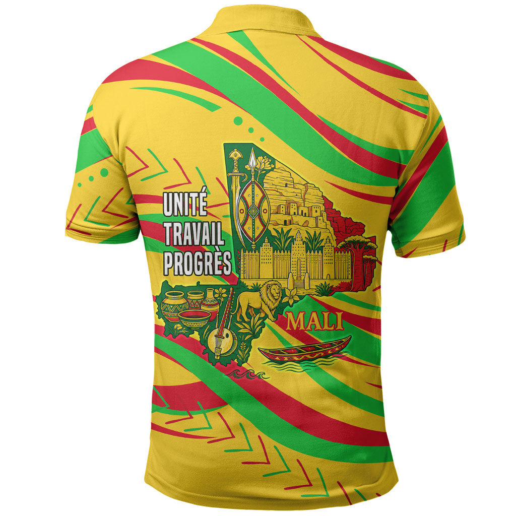 Mali Independence Day Polo Shirt Traditional West African Cultural Pride Flag Colors