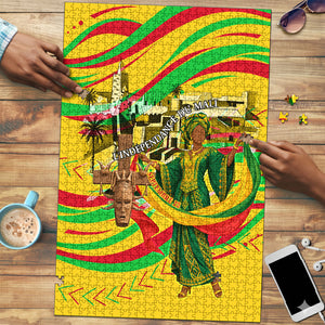 Mali Independence Day Puzzle Traditional West African Cultural Pride Flag Colors