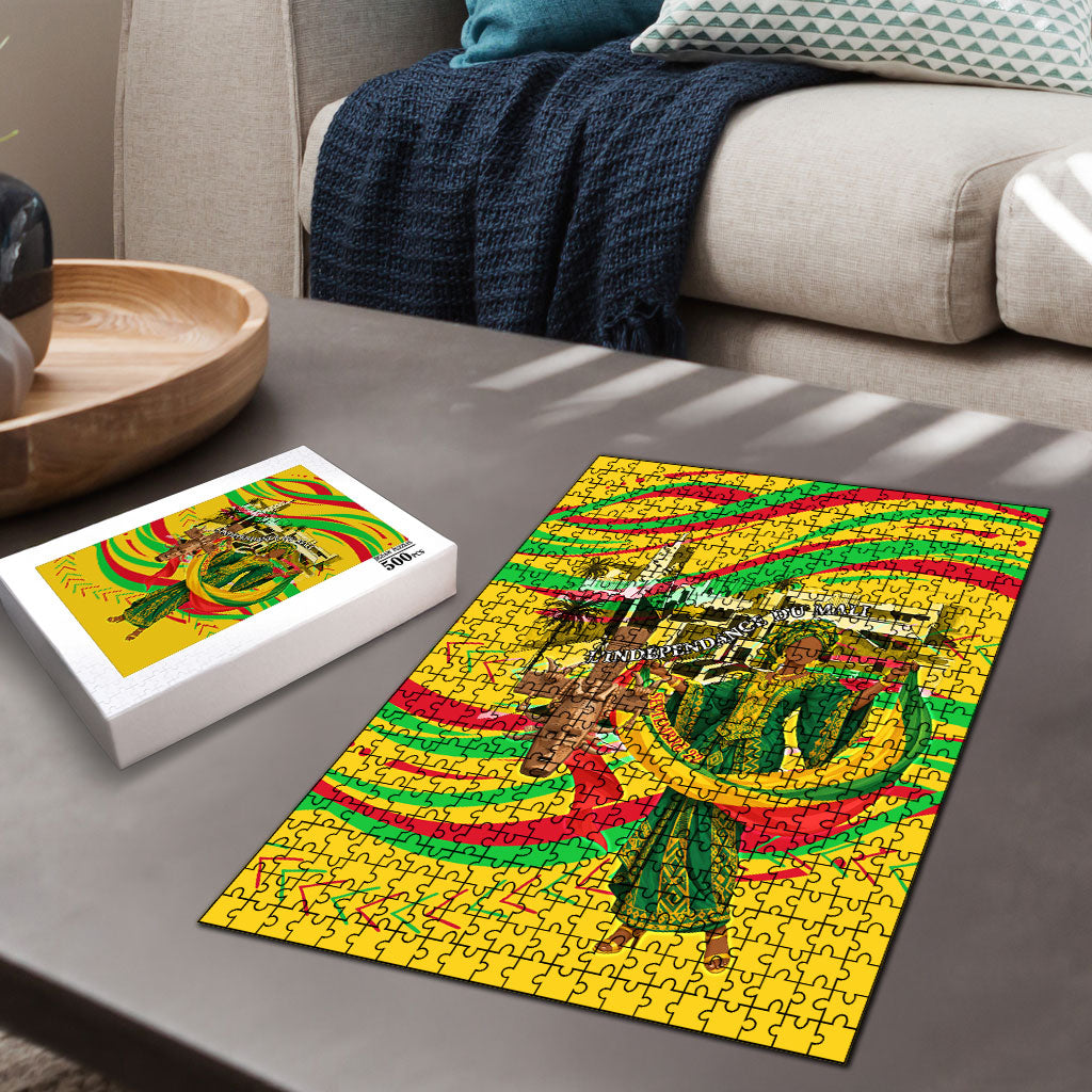 Mali Independence Day Puzzle Traditional West African Cultural Pride Flag Colors