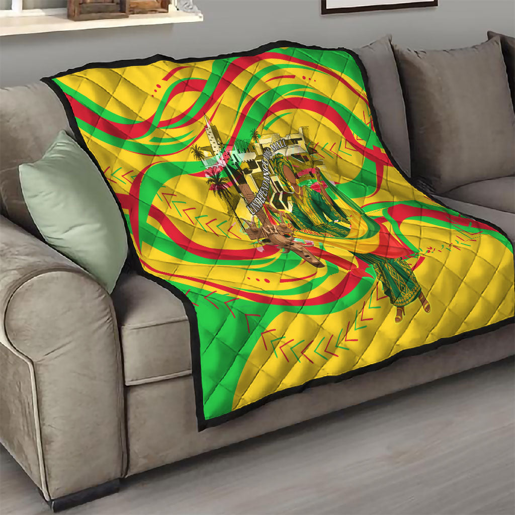 Mali Independence Day Quilt Traditional West African Cultural Pride Flag Colors