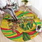 Mali Independence Day Round Carpet Traditional West African Cultural Pride Flag Colors