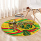 Mali Independence Day Round Carpet Traditional West African Cultural Pride Flag Colors