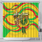 Mali Independence Day Shower Curtain Traditional West African Cultural Pride Flag Colors