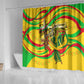 Mali Independence Day Shower Curtain Traditional West African Cultural Pride Flag Colors
