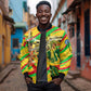 Mali Independence Day Sleeve Zip Bomber Jacket Traditional West African Cultural Pride Flag Colors