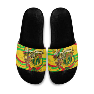 Mali Independence Day Slide Sandals Traditional West African Cultural Pride Flag Colors
