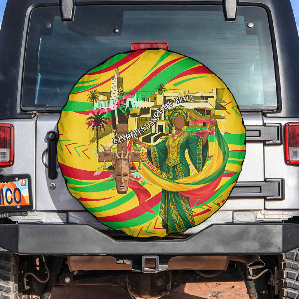 Mali Independence Day Spare Tire Cover Traditional West African Cultural Pride Flag Colors