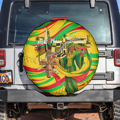 Mali Independence Day Spare Tire Cover Traditional West African Cultural Pride Flag Colors