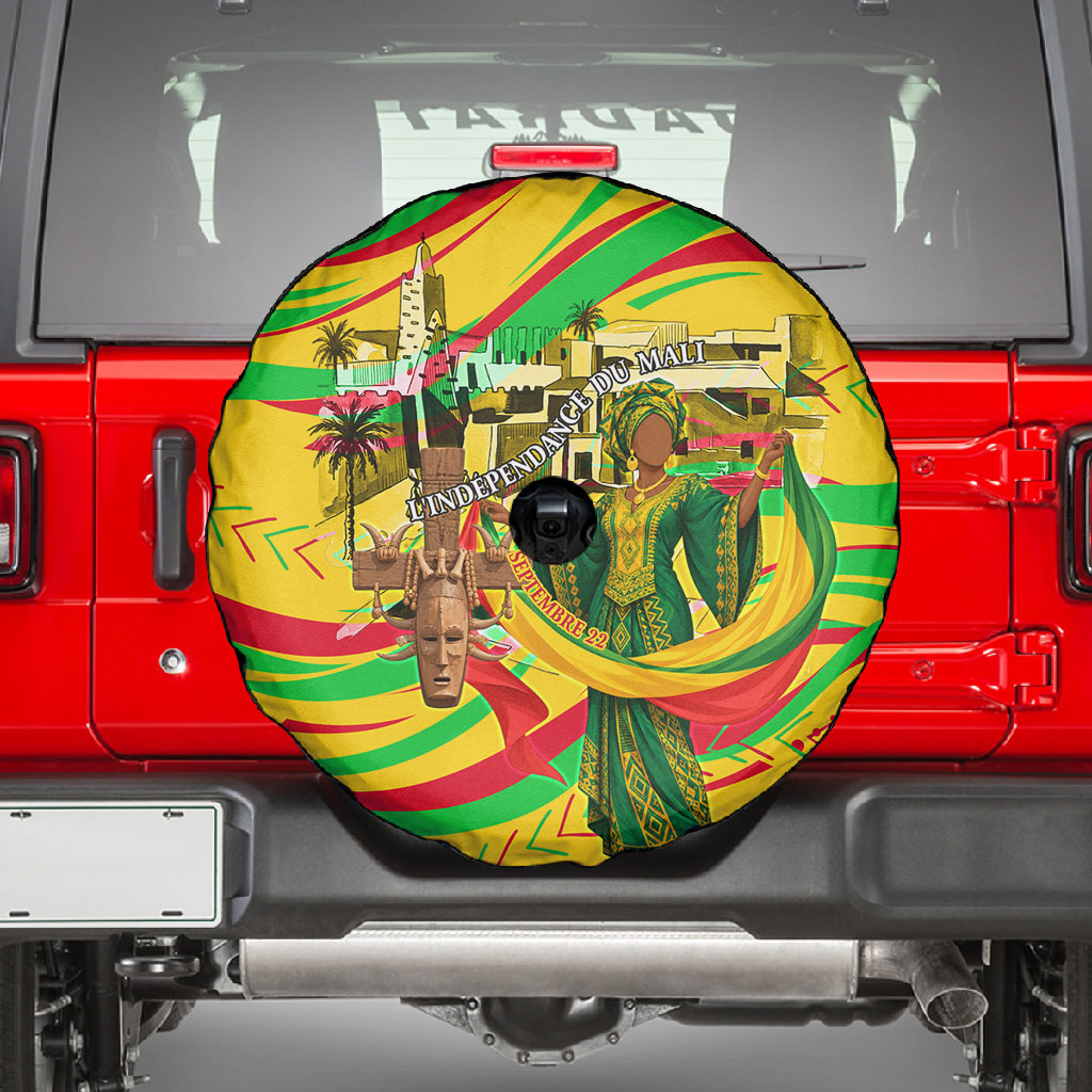 Mali Independence Day Spare Tire Cover Traditional West African Cultural Pride Flag Colors