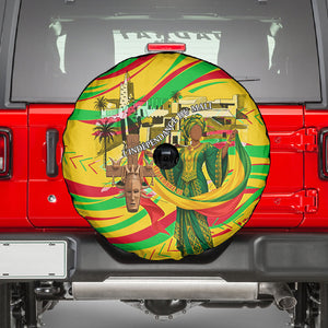 Mali Independence Day Spare Tire Cover Traditional West African Cultural Pride Flag Colors